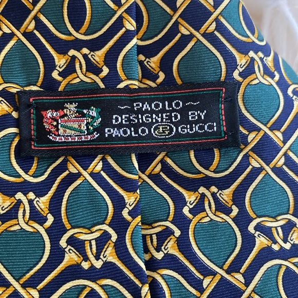 PAOLO by Paolo GUCCI 💯 % silk tie - Picture 6 of 9
